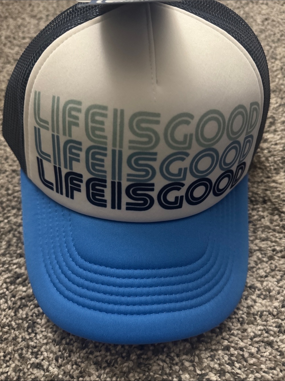 Life Is Good Adult Retro Stack Trucker Hat NEW W TAGS - Picture 2 of 3